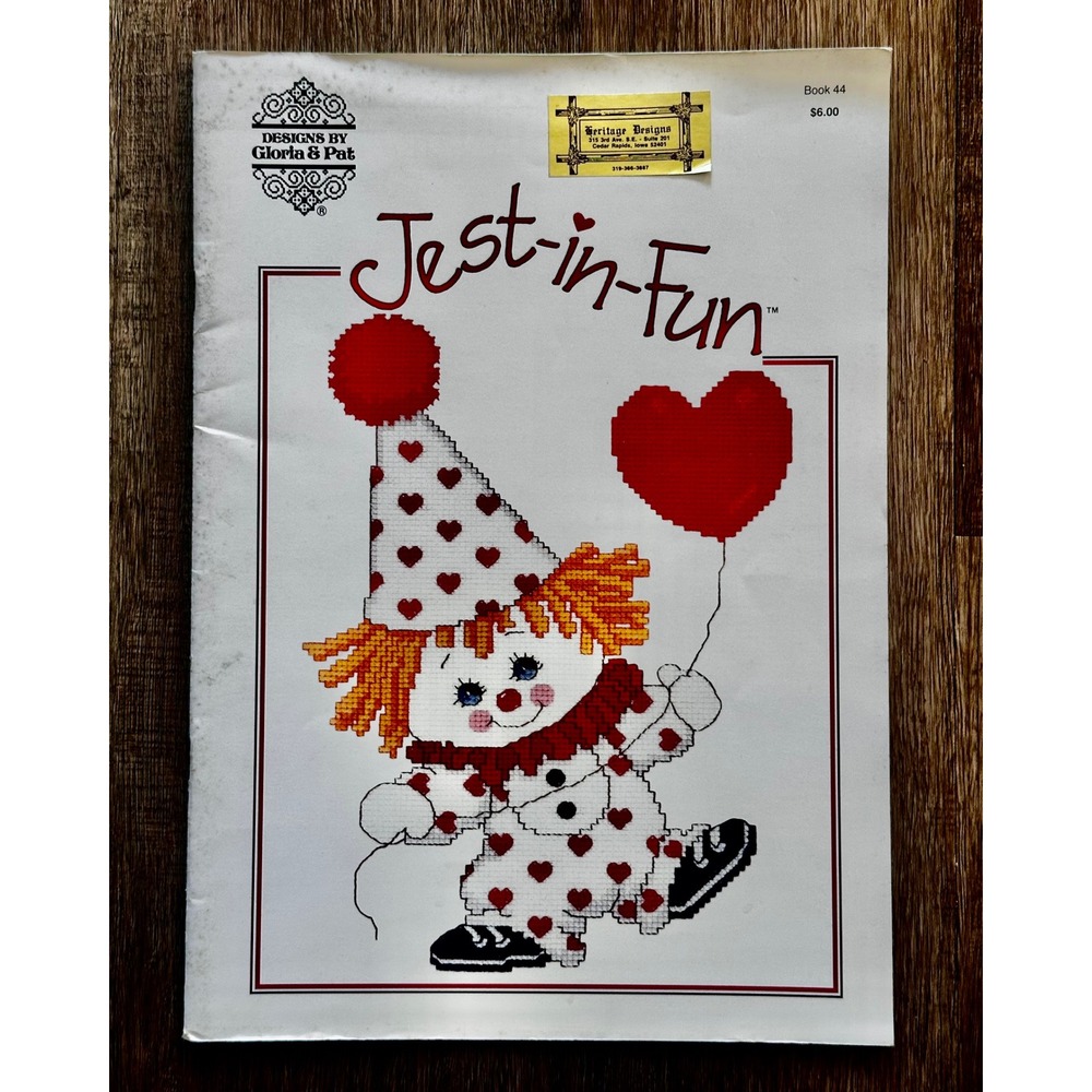 Designs by Gloria & Pat Jest-In-Fun Book 44 Bill Morehead Cross Stitch Patterns